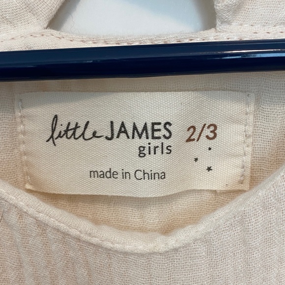 Cream Kids Blouse - Picture 2 of 3